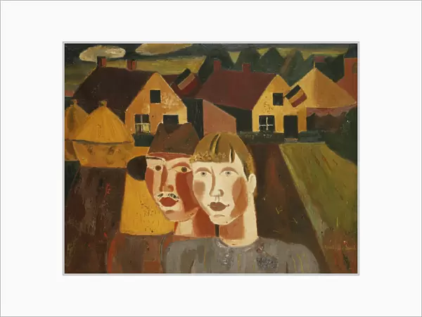 A Couple in a Village; Le Couple au Village, 1930 (oil on canvas)