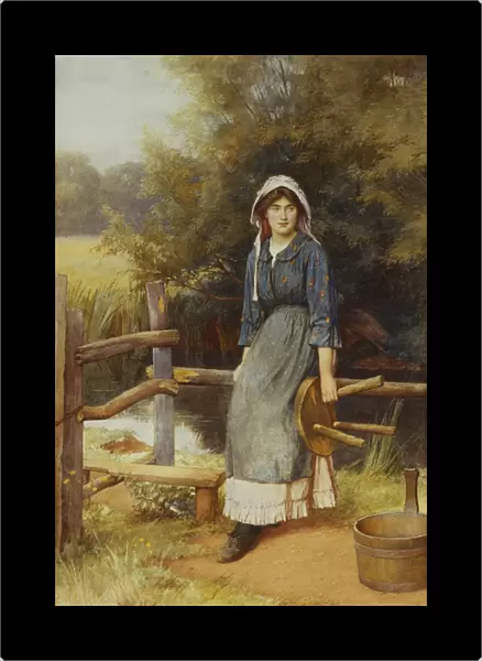 The Milkmaid, 1902 (pencil and watercolour)