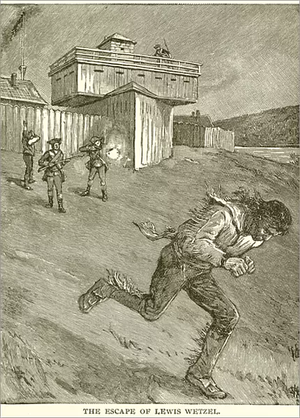 The Escape of Lewis Wetzel (engraving)