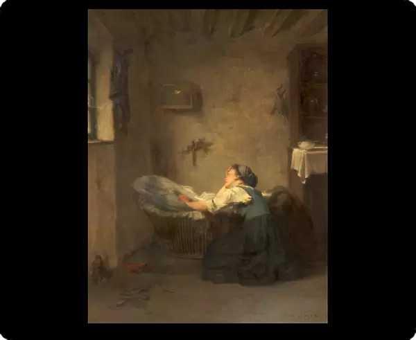 The Mother, 1868 (oil on panel)