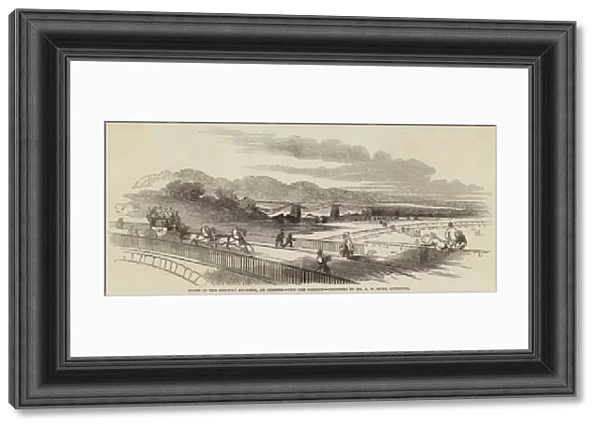 Scene of the Railway Accident, at Chester, the Dee Viaduct (engraving)