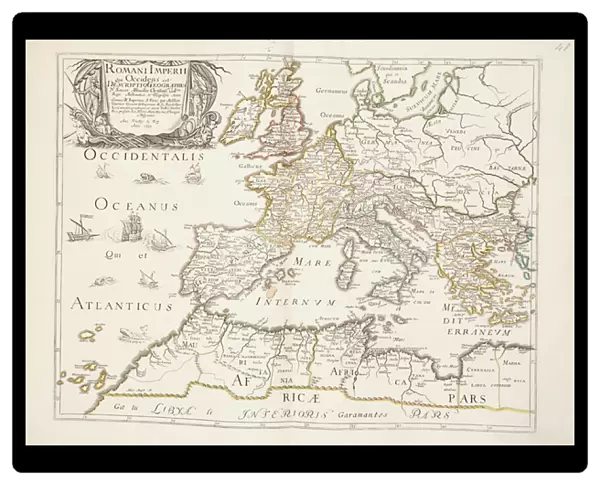Map of the Roman Empire, c. 1675-76 (engraving)