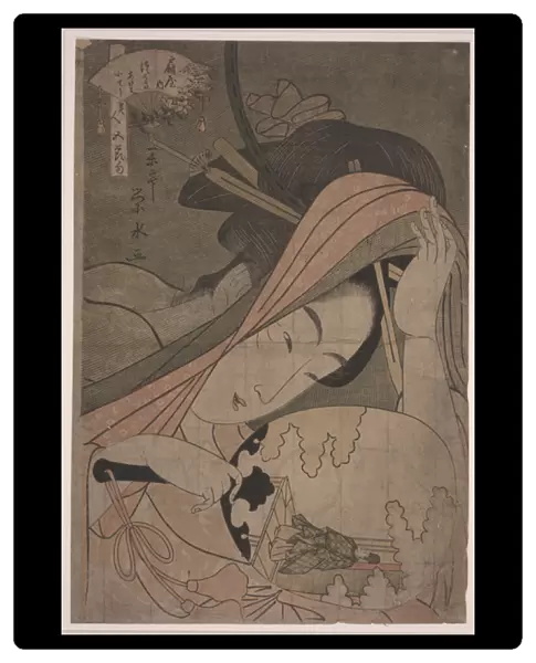 Tsukasa of the 'giya, Kamuro Akeba, and Kocho, c. 1795-97 (color woodcut)