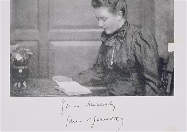 Portrait of Sarah Orne Jewett (1849-1909), c. 1890 (litho)