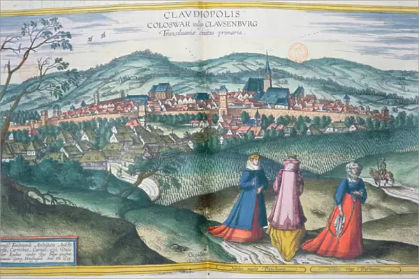 Map of Claudiopolis, from Civitates Orbis Terrarum