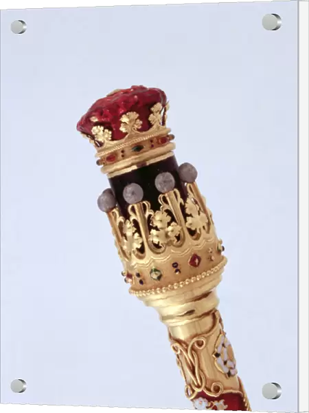 Earl Marshals baton presented to the Fifteenth Duke of Norfolk on his first marriage
