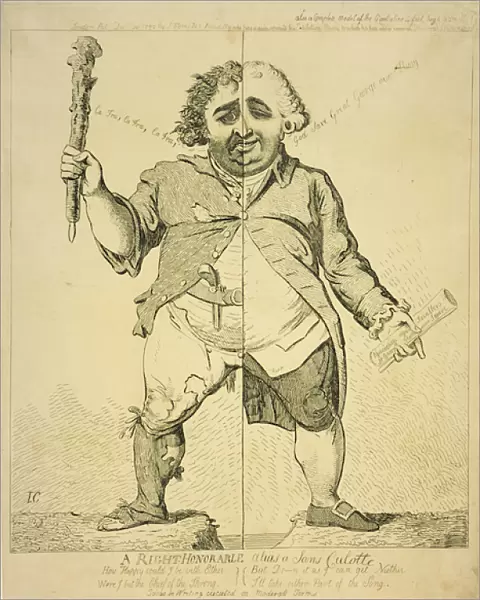 A Right Honourable alias a Sans Coulotte, published by S. Fores, 1802 (engraving)