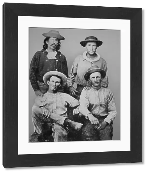 Pony Express Riders, c. 1860 (b  /  w photo)
