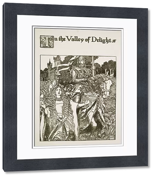 In the Valley of Delight, illustration from The Story of King Arthur