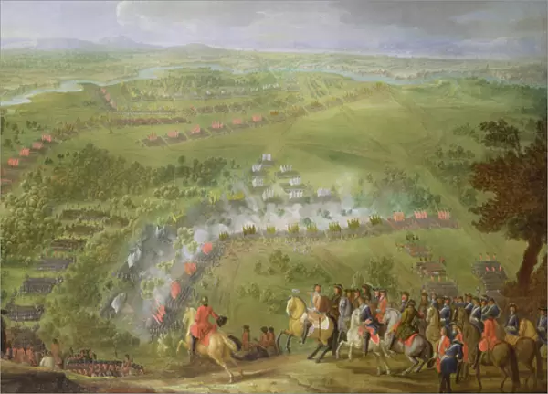 The Battle of Lesnaya in 1708 (oil on canvas)