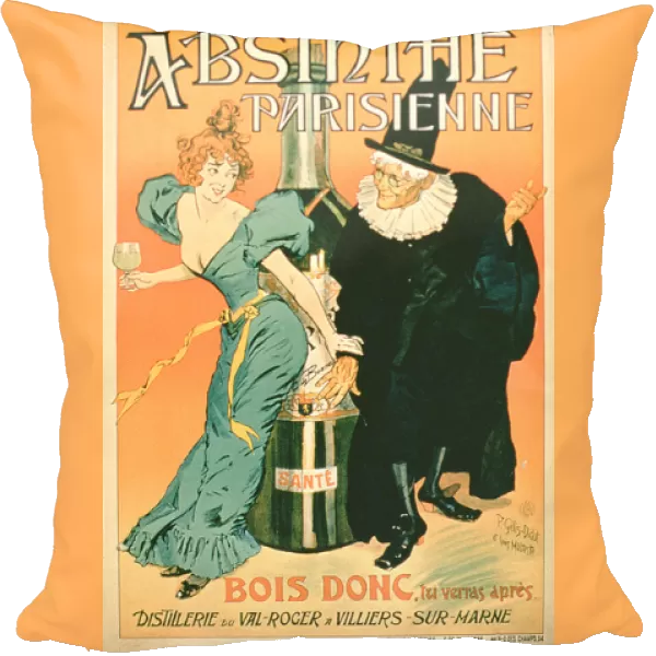 So Drink, You ll See Later, poster advertising Parisian Absinthe