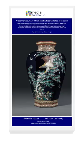 Cloisonne vase, mark of the Hayashi Chuzo workshop, Meiji period