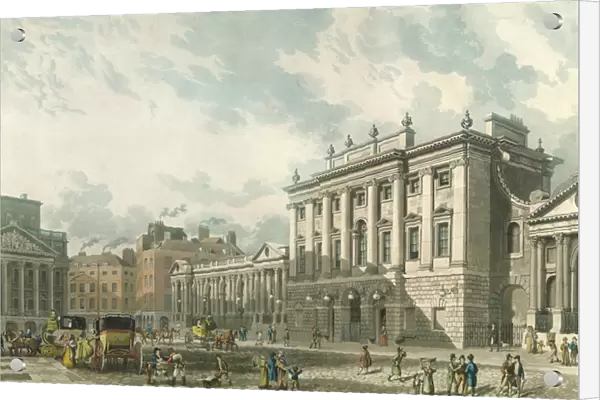 A View of the Bank of England, engraved by Daniel Havell (1785-1826), pub