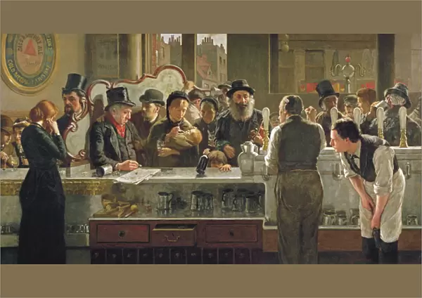 The Public Bar, 1883 (oil on canvas)