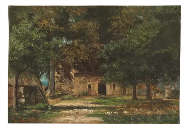 Le jardin de la Mere Toutain a Honfleur, c. 1859-61 (oil on canvas)