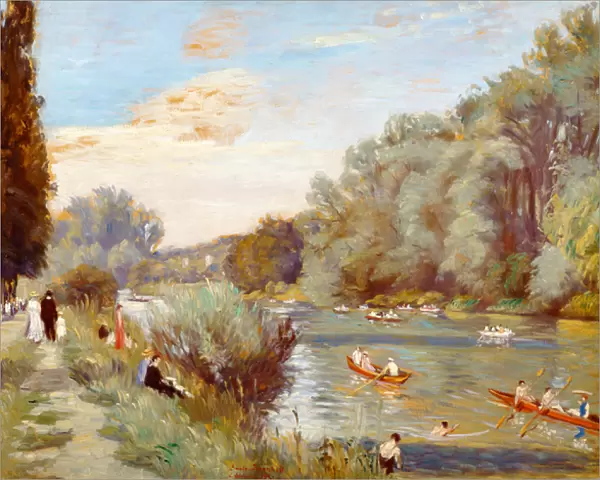 Rowing Boats on a River, 1931