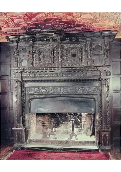 Fireplace, c. 1620 (carved wood)