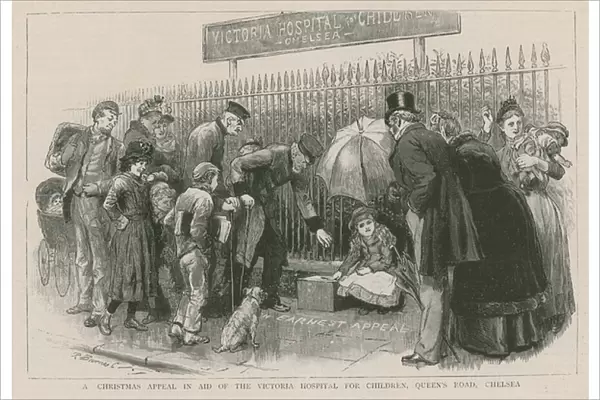A Christmas appeal in aid of the Victoria Hospital for Children (engraving)