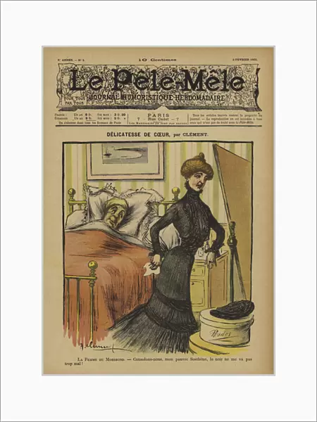 Delicatesse de coeur. Illustration for Le Pele-Mele, 1902 (colour litho)