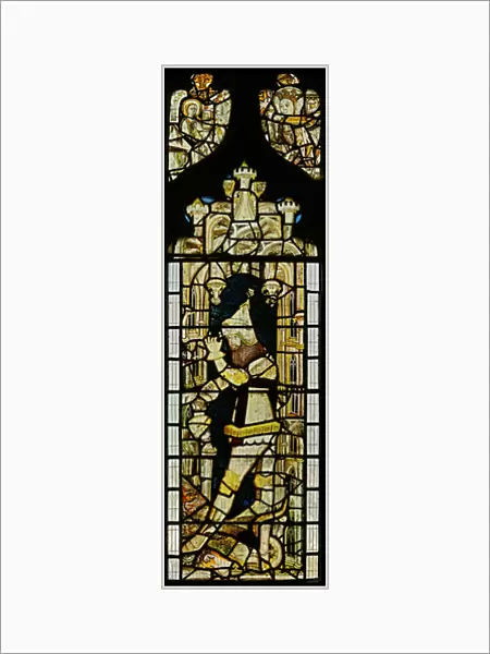 Window S4 depicting St George (stained glass)