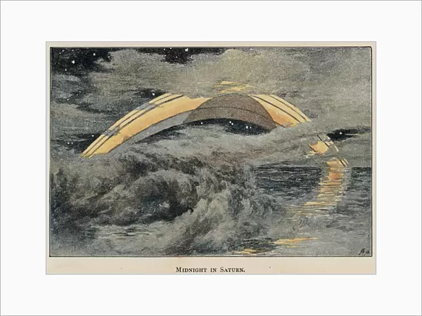 Midnight in Saturn (colour litho)