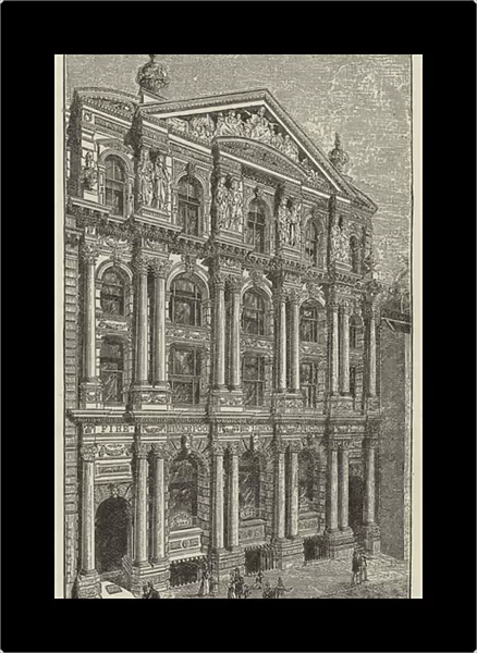 The Liverpool and London and Globe Insurance Office, Corn Street (engraving)