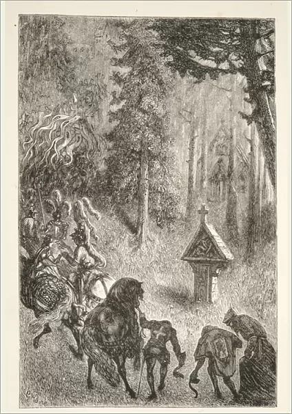 Escorting Guenever from Cameliard, from Stories of the Days of King Arthur by Charles