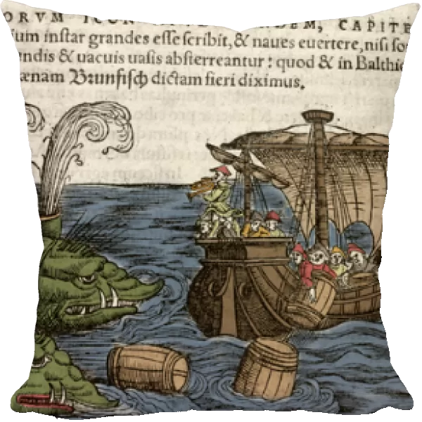 Sea Monsters, illustration from Historiae Animalium by Conrad Gesner