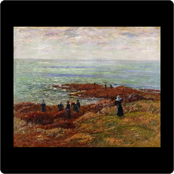 The Coast of Breton; La Cote Bretonne, (oil on canvas)