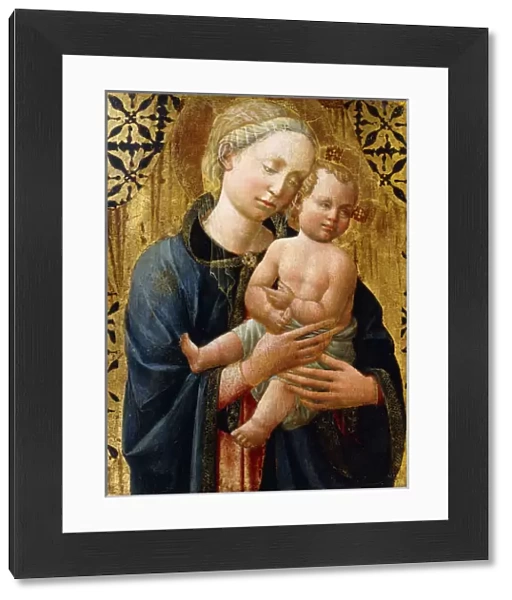 The Madonna and Child, (tempera on gold ground panel, in a later engaged frame)