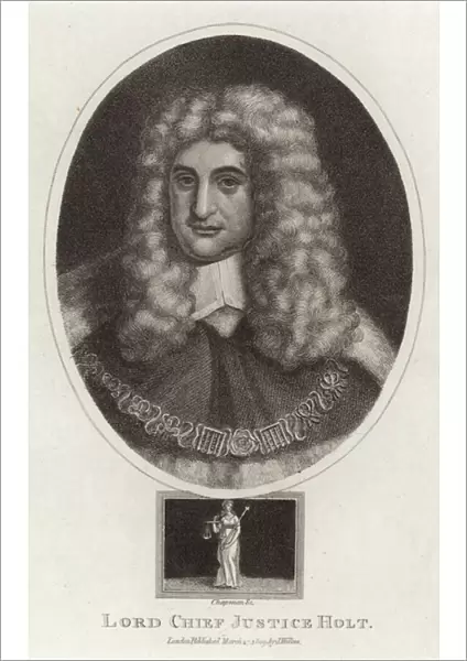 Portrait of Lord Chief Justice Holt (engraving)