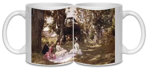 Picnic Under the Trees, 1896 (oil on canvas)