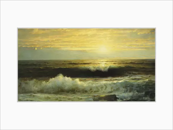 An Orange Sunset Waning Low, 1897 (oil on canvas)