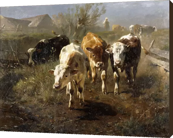 Gang zur Tranke, 1888 (oil on canvas)
