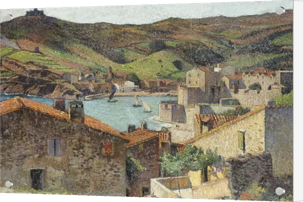 The Village of Collioure with a View of the Port, (oil on canvas)