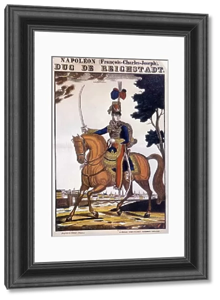 Napoleon II, son of Emperor Napoleon I (1769-1821), on horseback - image of Epinal