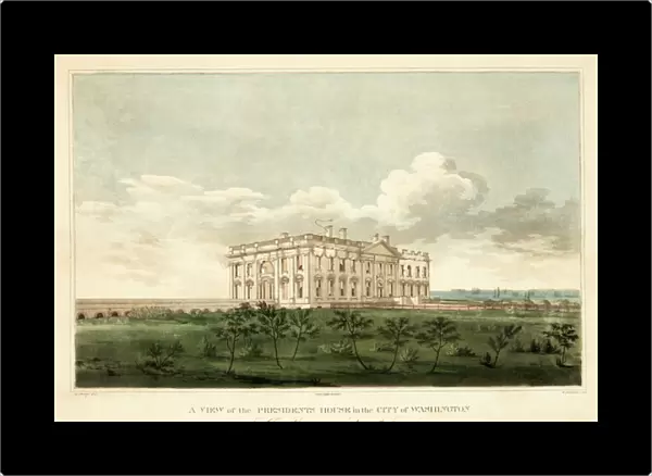 A view of the Presidents House in the City of Washington after the Conflagration of