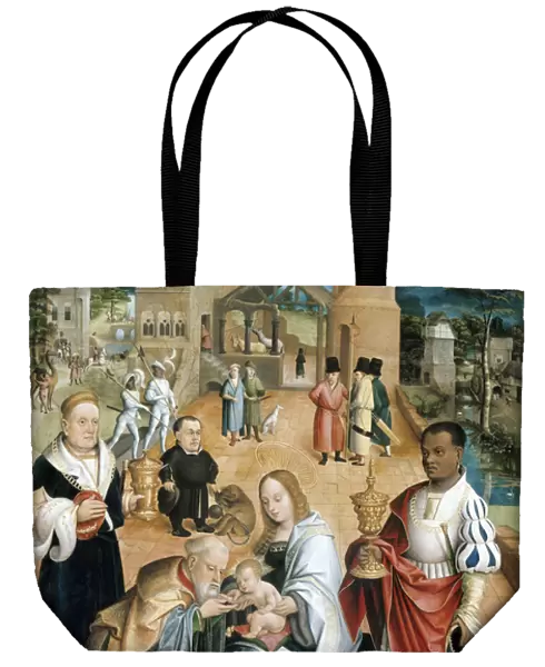 The Adoration of the Magi (Central Panel of the Triptych) - Peinture de Jacob Claesz