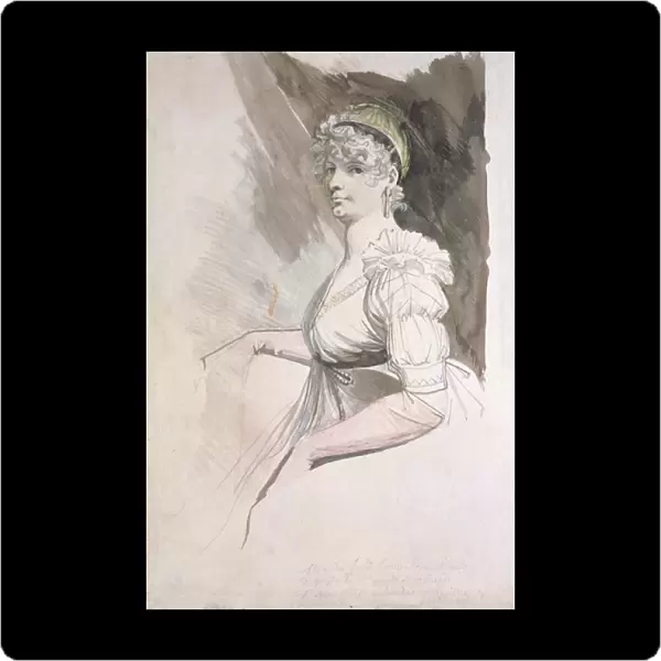 Portrait of Mrs Fuseli, c. 1798 (w  /  c over pencil on paper)