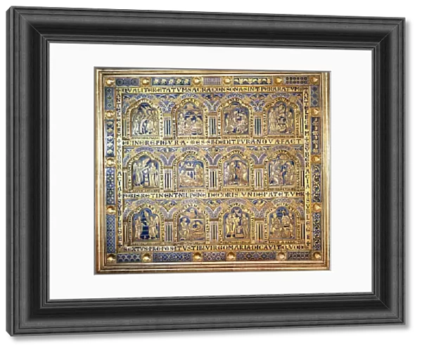 The Verdun Altar, depicting biblical scenes, 1181 (champleve enamelwork) (left panel