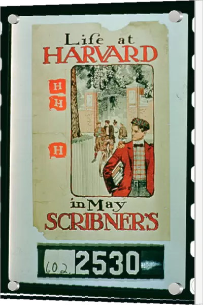 Life at Harvard, poster advertising the May edition of Scribner