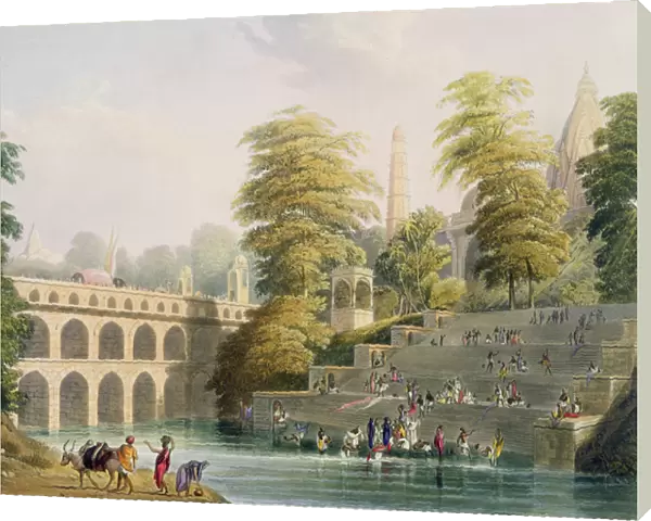 View of the Bridge near Baroda in Guzerat, from Volume II of Scenery