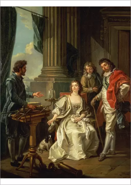 Pneumatic Experiment, one of a series, 1777 (oil on canvas)