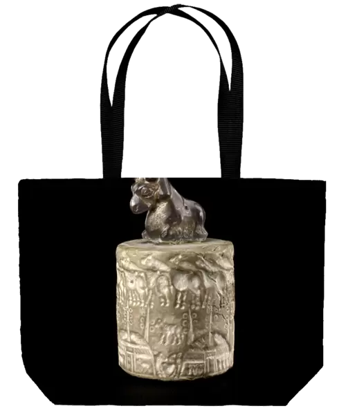 Cylinder seal surmounted by a ram handle, Uruk c. 3000