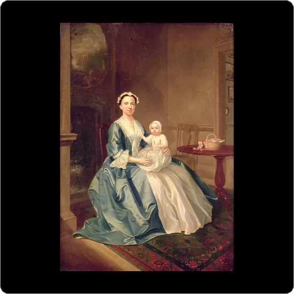 Portrait of a lady of the Lister family and Child