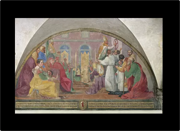 Pope Eugene IV Consecrating the convent of San Marco in 1442 (fresco)