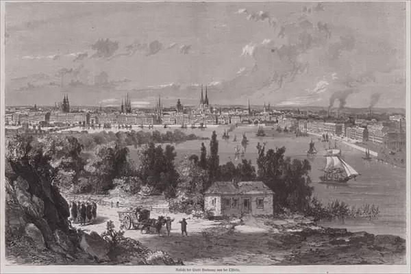 View of Bordeaux, France (engraving)