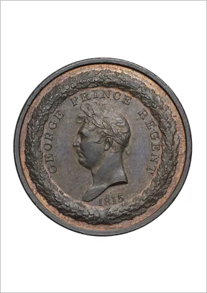 Trial pattern for the Waterloo Medal, 1815 (bronze)