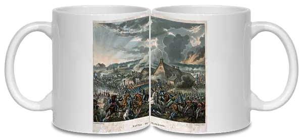 Battle of Waterloo, 18 June 1815, aquatint by J. C. Stadler, published by Thomas Tegg