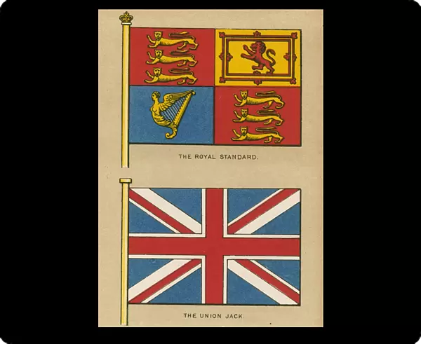 The Royal Standard. The Union Jack